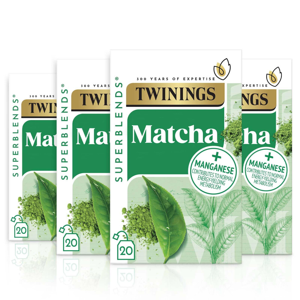 Twinings Superblends Super Matcha, 4 X 20 Tea Bags Green