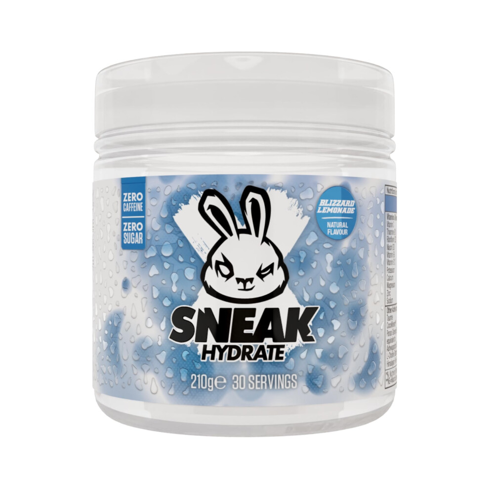 Sneak | Blizzard Hydrate | Zero Caffeine, Zero Sugar, Natural Flavours & Colours, Ashwagandha Ksm-66, Coconut Water | 30 Servings