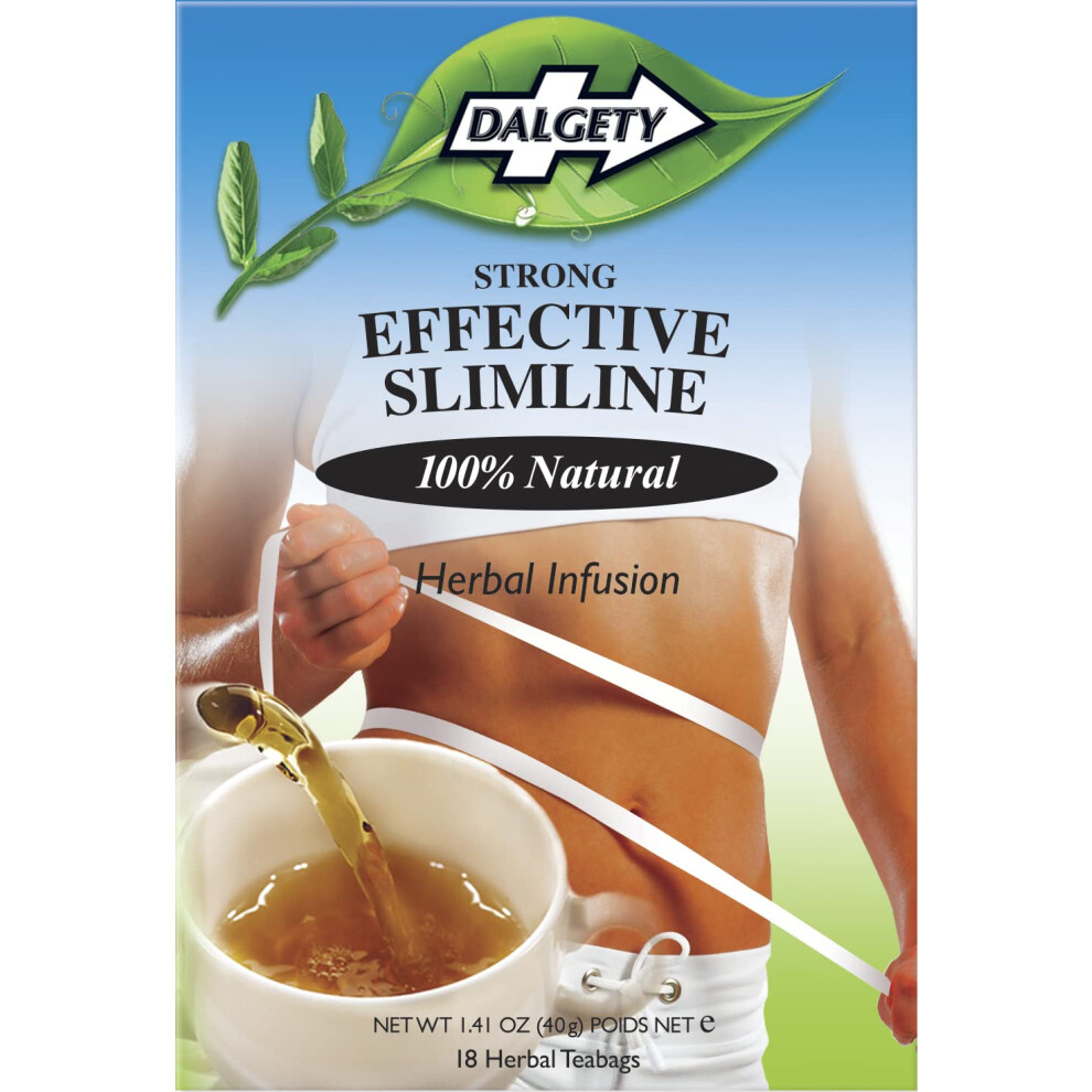 Dalgety Effective Slimline Herbal Infusion 6X40g Cartons - 100% Natural, Caffeine Free Tea (Total 108 Teabags) ? Our Slimming Tea Is Packed With