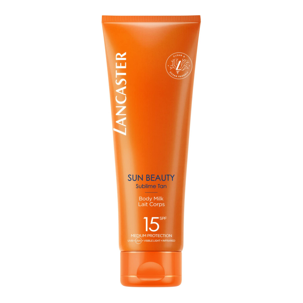 Lancaster Sun Beauty Body Milk Spf15 250Ml | Sunscreen For Body | Broad Spectrum Sun Protection