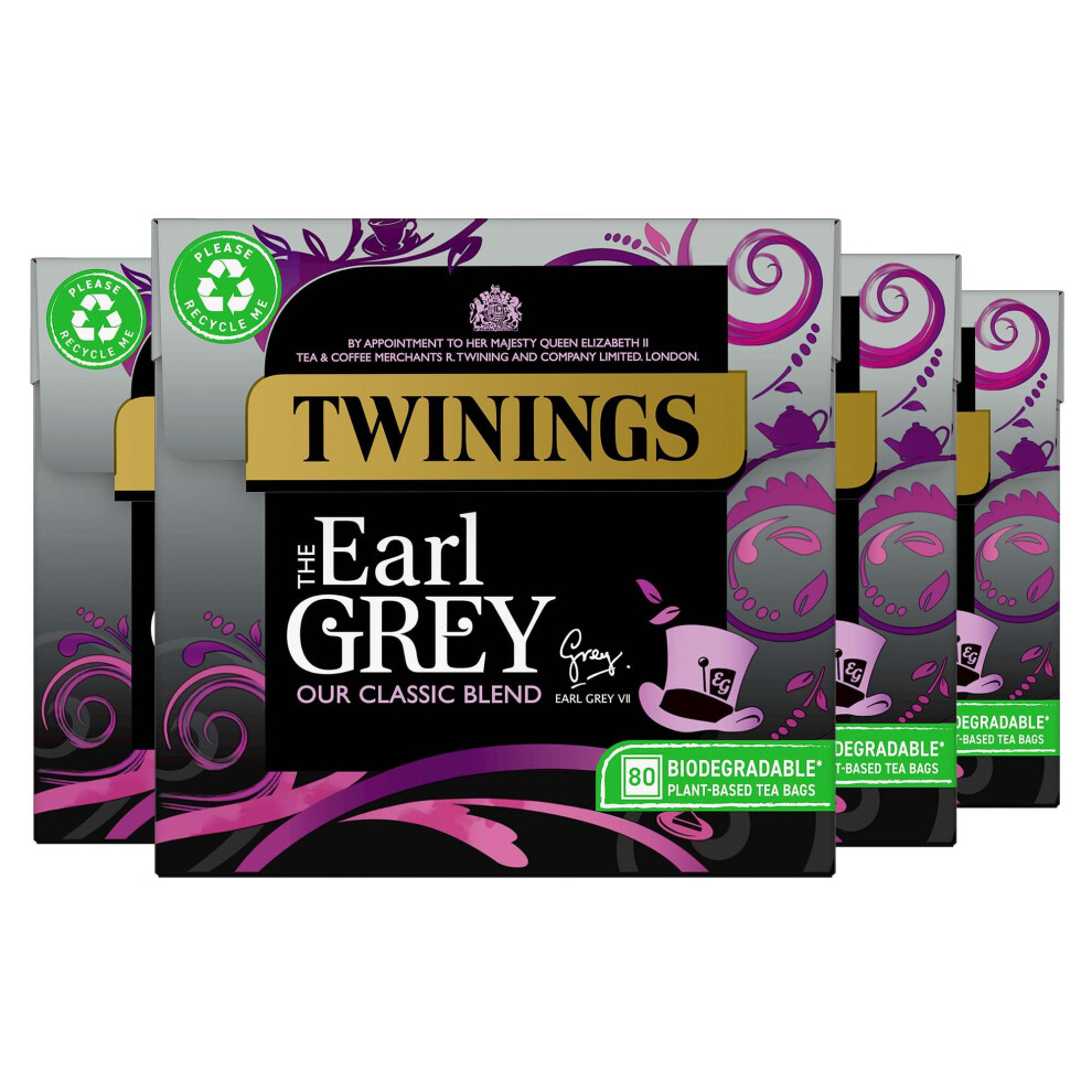 Twinings Earl Grey, Pack Of 4, Total 320 Teabags