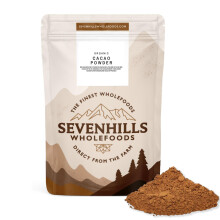 Sevenhills Wholefoods Organic Cacao/Cocoa Powder 1.8kg | Natural Source of Potassium & Manganese | Pure & Vegan for Hot Chocolate, Smoothies & Baking