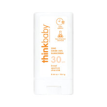 Thinkbaby SPF 30 Sunscreen Stick ? Safe, Natural, Water Resistant Sun Cream for Babies, Kids & Adults ? Vegan, Mineral UVA/UVB Sun Protection ? Reef