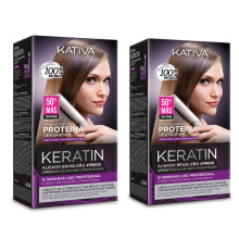 Kativa Keratin Express Brazilian Straightening Treatment Without Formaldehyde/formol Pack of 2
