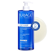 Uriage DS Hair Anti-Dandruff Treatment Shampoo 500ml - Eliminates Dandruff, Soothes Itching, Purifies & Rebalances - All Hair Types - Sensitive &