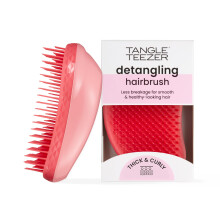 Tangle Teezer | The Thick & Curly Detangling Hairbrush | Strong Two-Tiered Teeth | Palm-Friendly | Suitable for Wet & Dry Hair |Get Frizz-Free,