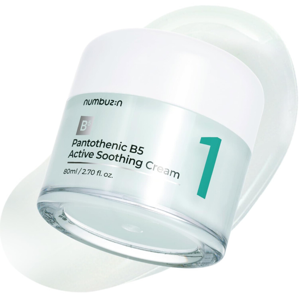 Numbuzin Cream No.1 | Pantothenic B5 Active Soothing | Lightweight Hydrating Moisturizer, Pantothenic Acid, Niacinamide | Excess Oil Control,