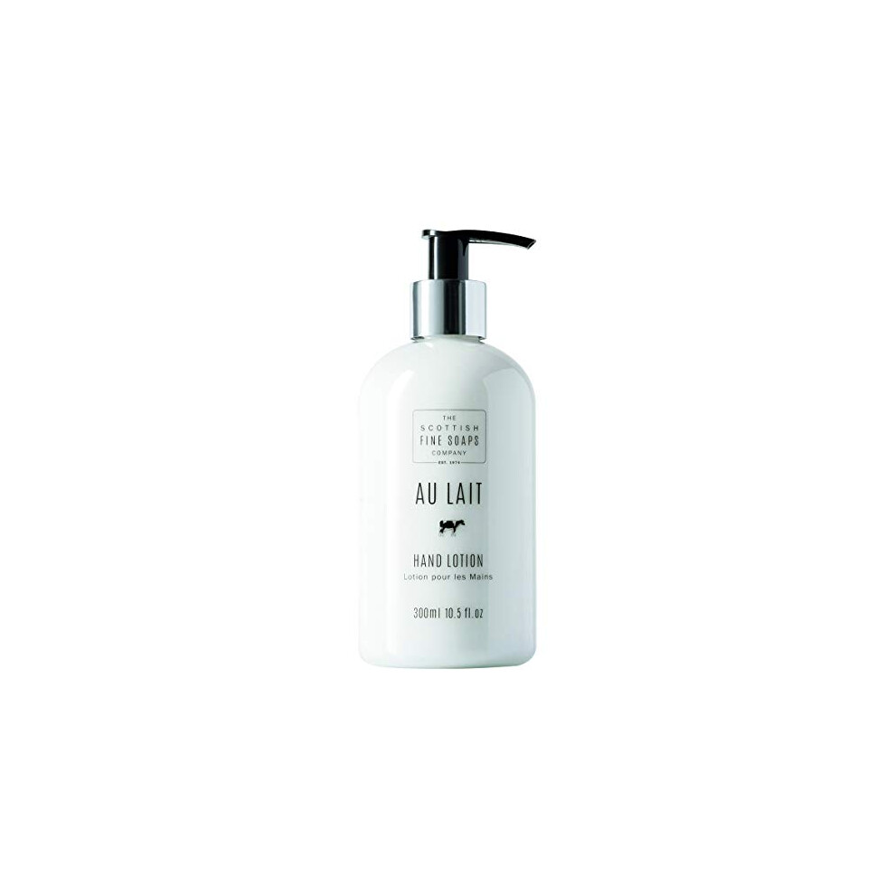 Scottish Fine Soaps - Au Lait Hand Lotion - Enriched With Shea Butter, Sweet Almond Oil And Aloe Vera - Rich, Creamy Texture - Delicate Scent