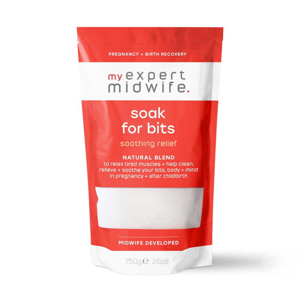 My Expert Midwife Soak For Bits, Epsom Salts And Essential Oils Postpartum Bath Soak To Clean And Soothe The Perineum, Calm Aching Muscles Post-Birth,