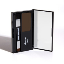 Josh Wood Colour (Brown) Root Smudge with Two-Ended Brush and Mirrored Compact -Weightless Satin Powder with Non-Greasy Formula,Non-Dye Alternative