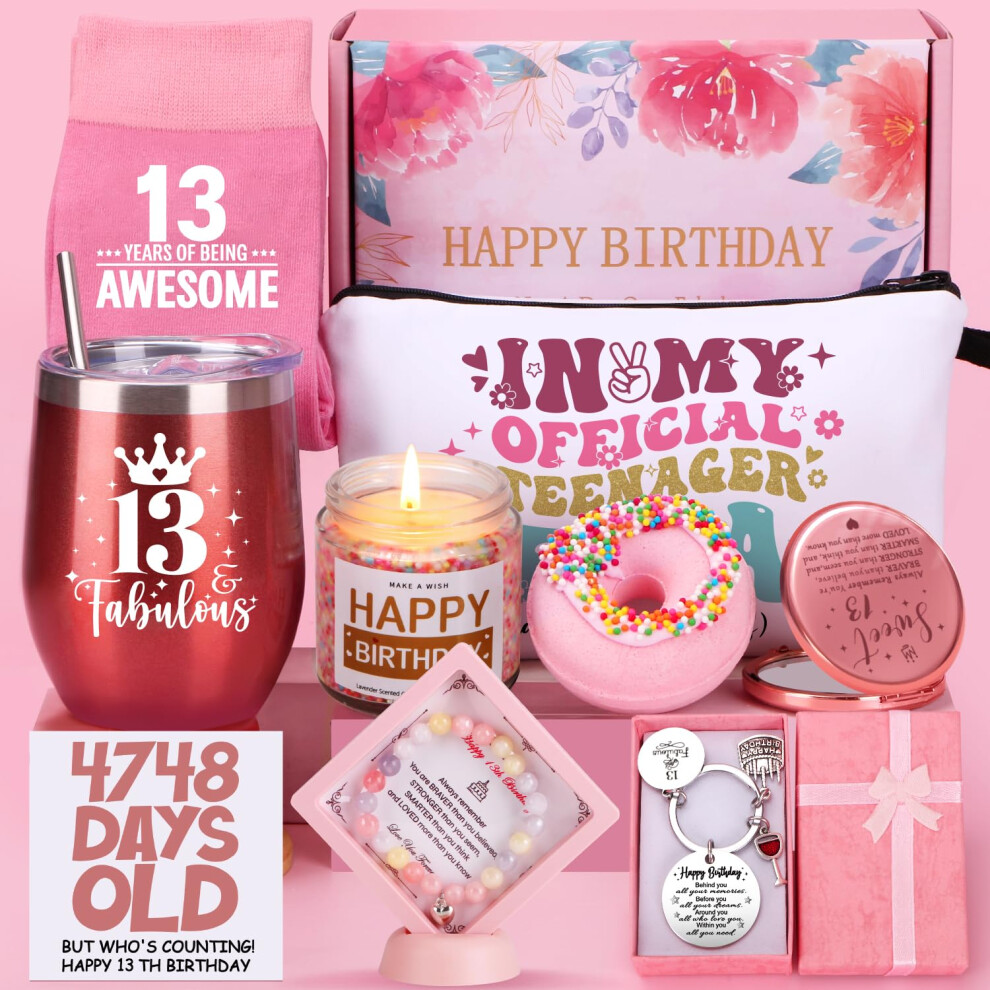 Tudou 13Th Birthday Gifts Girls, Gifts For 13 Year Old Girls,Presents For 13 Year Old Girls, Teenage Girl Gifts For 13 Year Old Girl,Happy 13Th Birthday