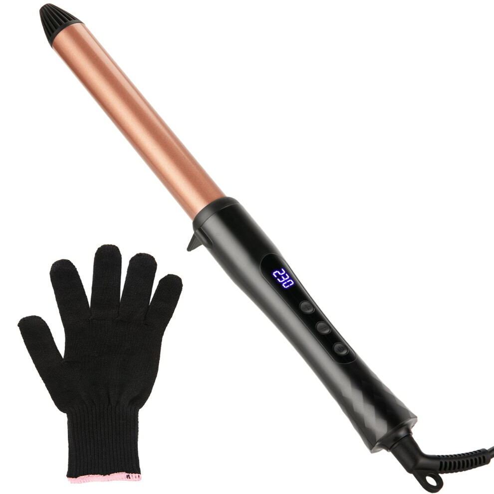 Lxmtou Curling Wand 25Mm Ceramic Hair Curler Wand For Medium Length & Long Hair Professional Styler 1 Inch Curling Iron With Clampless 100?C-230?C