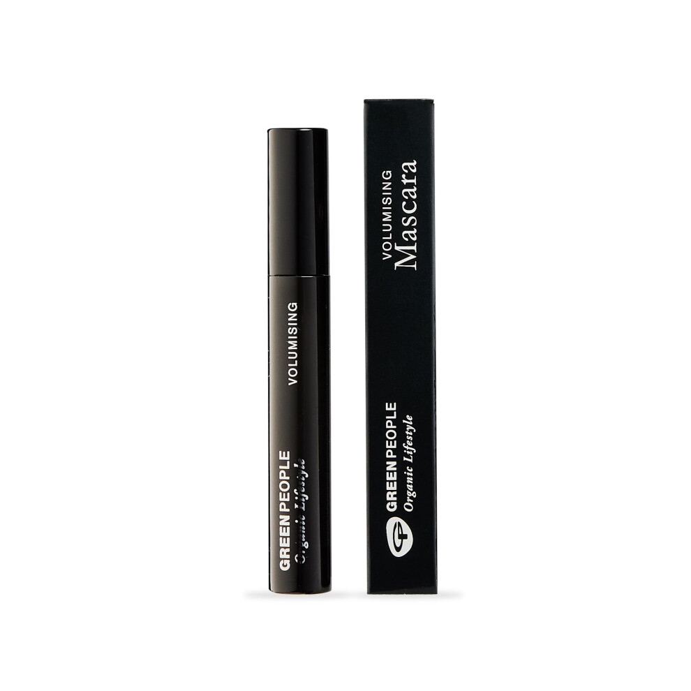 Greenpeople Green,Black Green People Volumising Mascara 7Ml | Natural Black Mascara For Sensitive Eyes | Mineral Pigments For Long Lasting Colour | Pregnancy Safe, Gluten