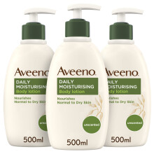 Aveeno Baby Daily Care Moisturising Lotion (150ml) and Gentle Bath and Wash (400ml), Moisturising Body Lotion and Wash for Newborns and Infants with
