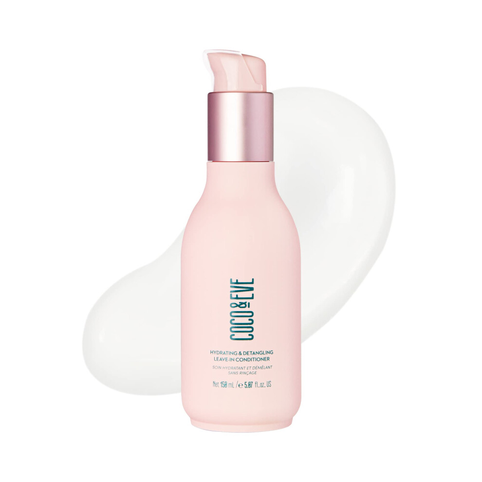 Coco & Eve Hydrating & Detangling Leave-In Conditioner. Coconut, Avocado Oil, Vitamin A & E To Nourish, De-Frizz, Detangle, Minimise Breakage & Split