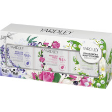 Yardley London Mini Perfumed Body Powder Collection, Featuring Delicate Scents for Soft, Smooth, and Freshly Scented Skin 3x50gm