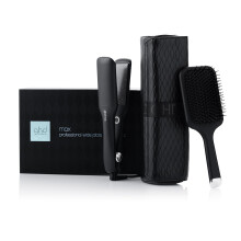 ghd Max Gift Set - Wide Plate Hair Straighteners with Paddle Hair Brush and Heat Resistant Styler Bag, 70% Larger Plates, 80% More Shine, Up to 2X