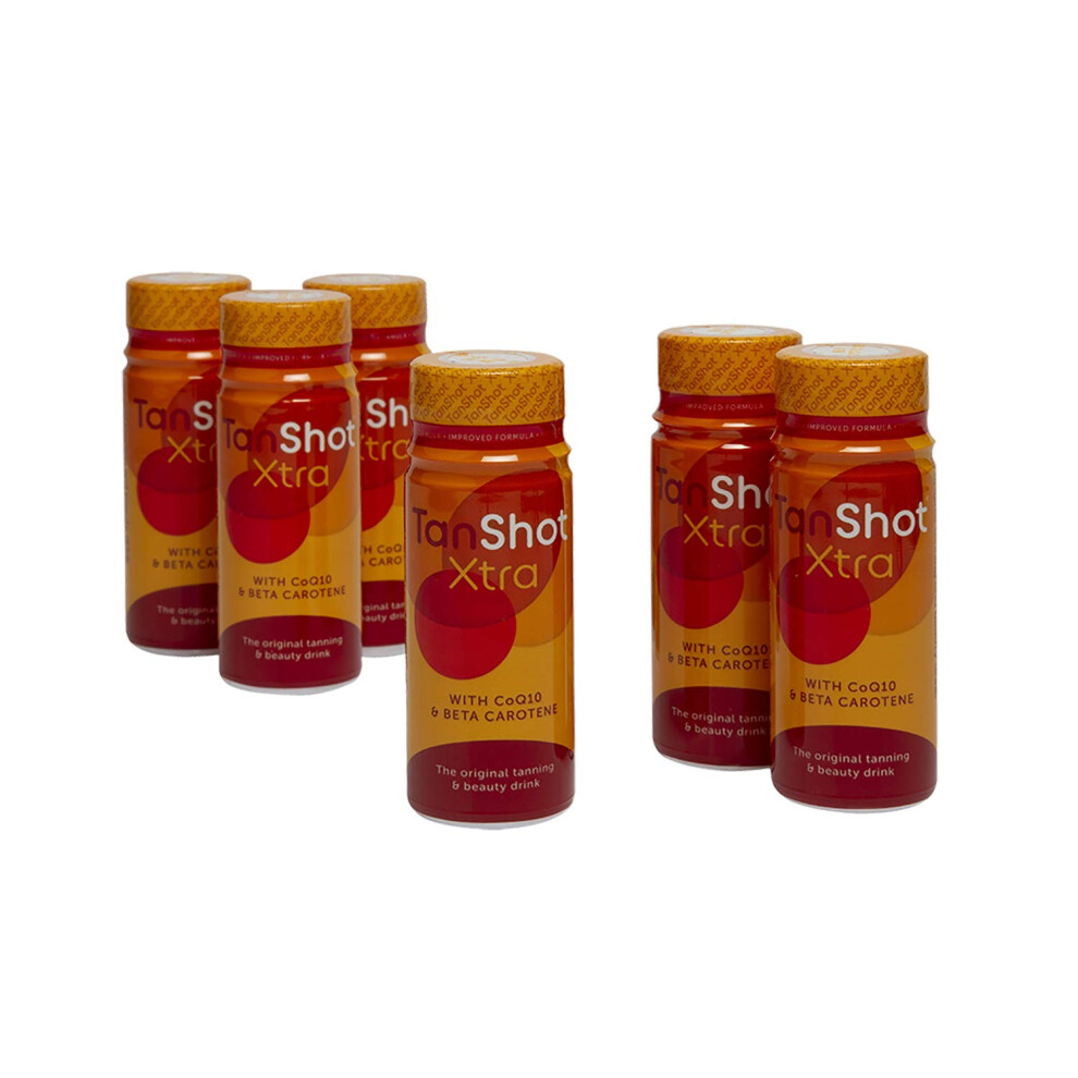 Tanshot X6 / Sunshot Tanning Drinks, Promotes Tanning And Cares For Your Skin (X6 60Ml Bottles) By
