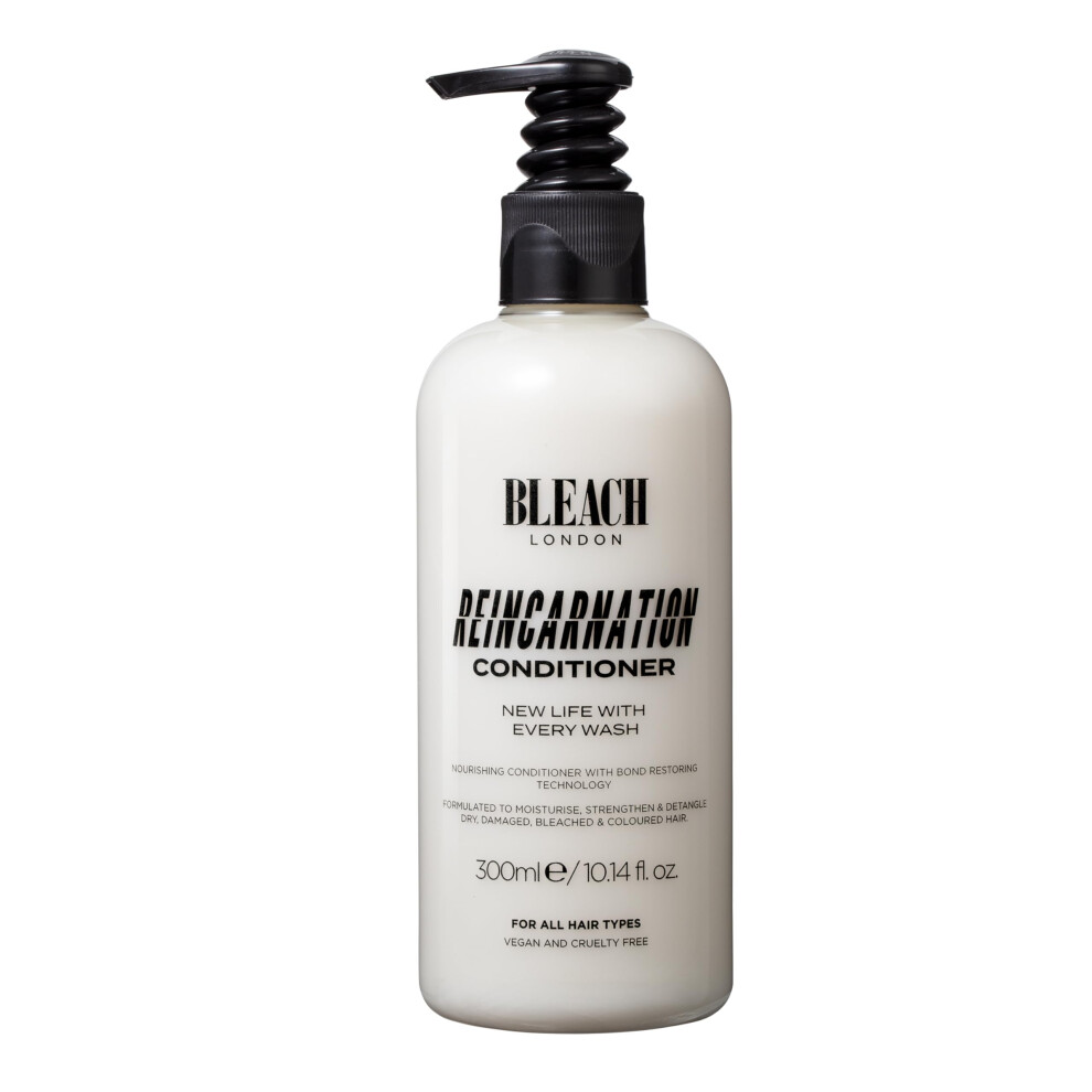 Bleach London Reincarnation Bond Restoring Conditioner - Strengthening Daily Conditioner For All Hair Types - Vegan & Peta-Approved 300 Ml - By