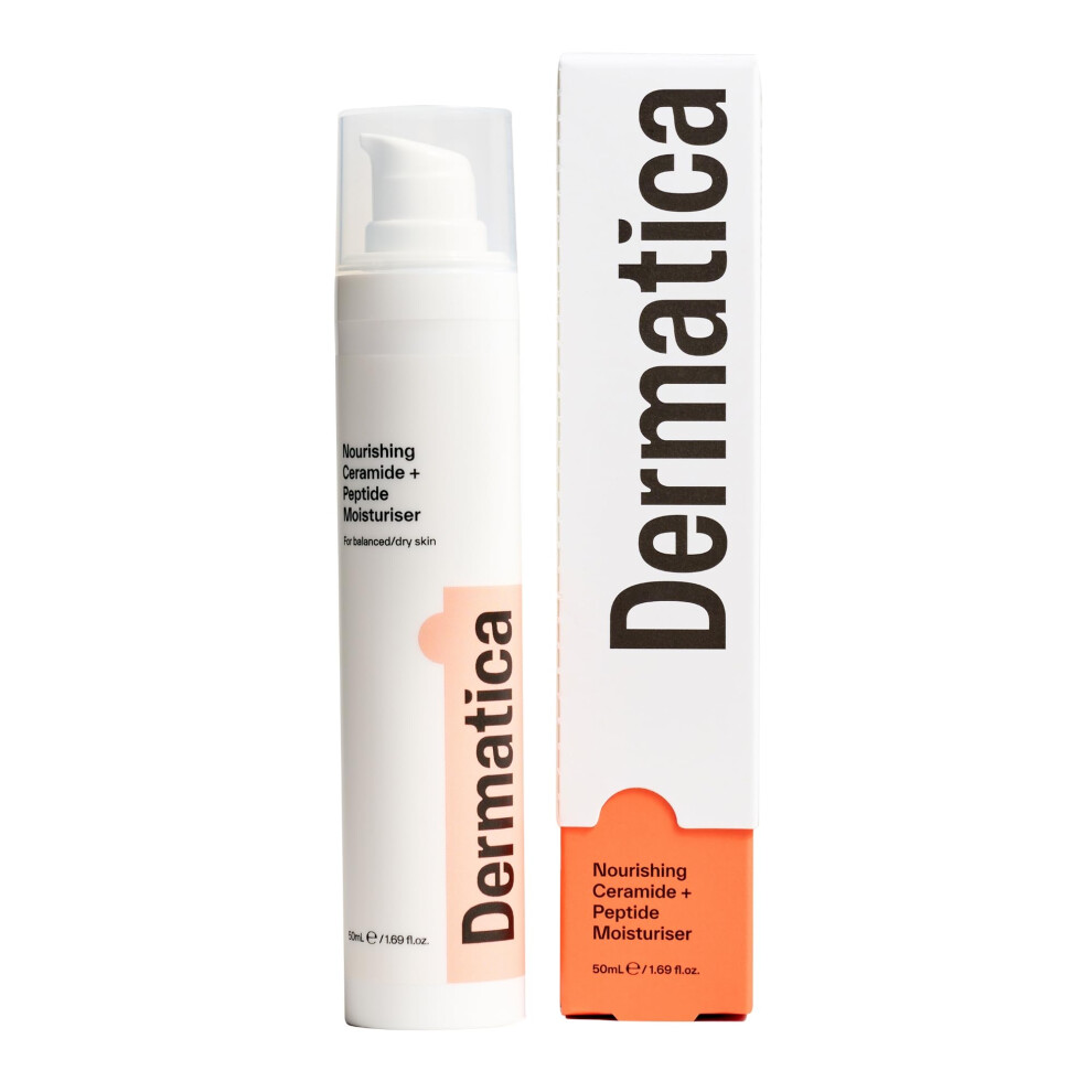 Dermatica Anti-Wrinkle Nourishing Ceramide + Peptide Moisturiser | Anti-Ageing And Skin Barrier Repair I Ceramides And Glycerin | Face Moisturiser For