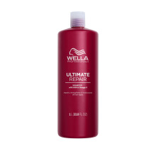 Wella Professionals Ultimate Repair Shampoo, Deep Repair for Damaged Hair, with AHAs and Omega 9 to Rebuild and Strengthen, With Metal Purifier