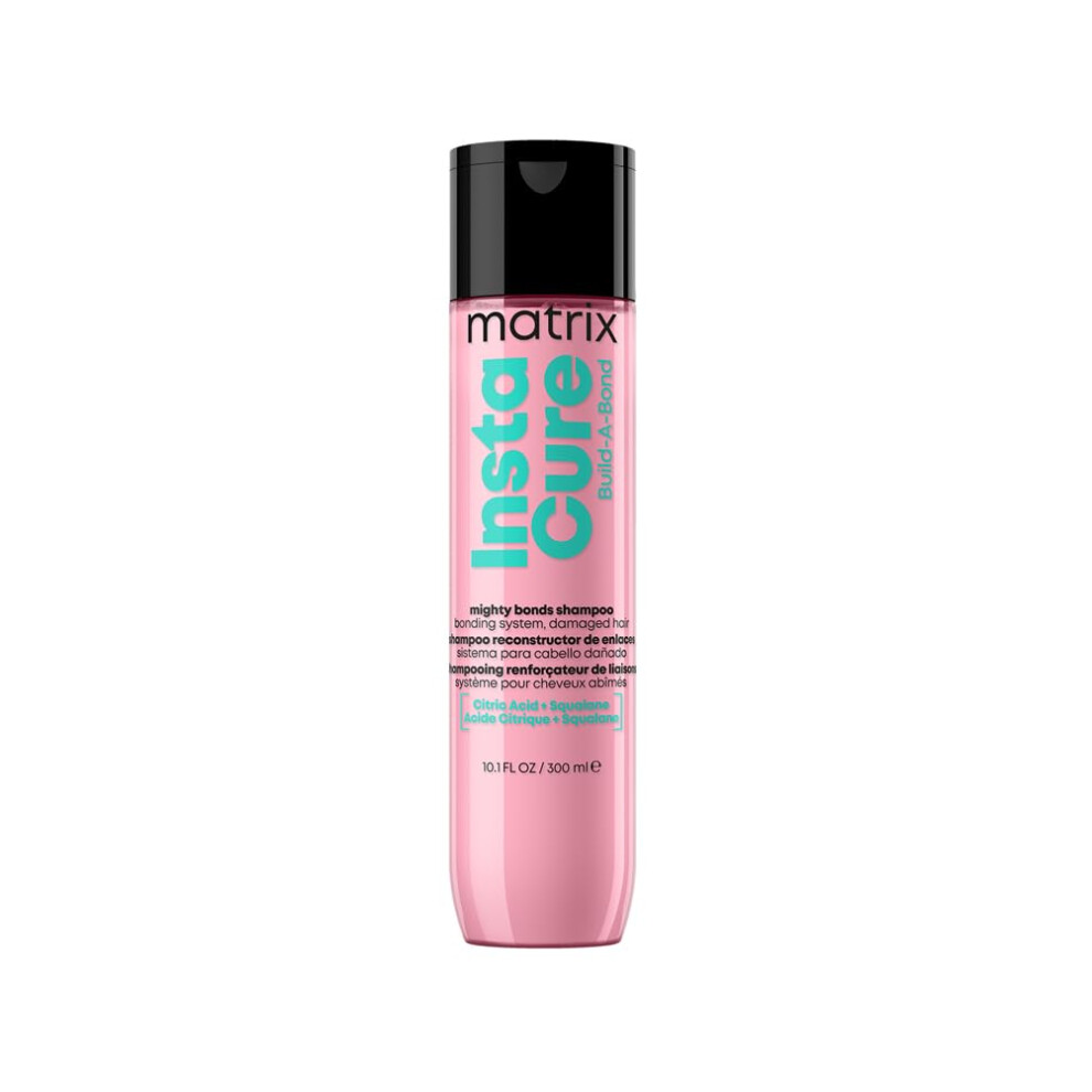 Matrix Instacure Build-A-Bond, Mighty Bonds Shampoo, Repairing Formula, For Damaged Hair, With Citric Acid And Squalane, Strengthens From The Inside,