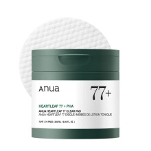 ANUA Heartleaf 77 Toner Pad, Mild Exfoliating Facial Pads for Glass Skin, Hydrating Pore Care for Sensitive Skin, Heartleaf Extract, PHA, Centella,