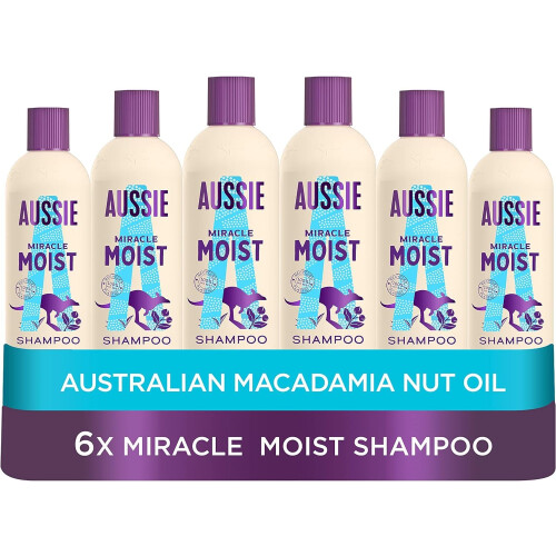 Aussie Aussie Miracle Moist Shampoo 300 ml - Pack of 6
