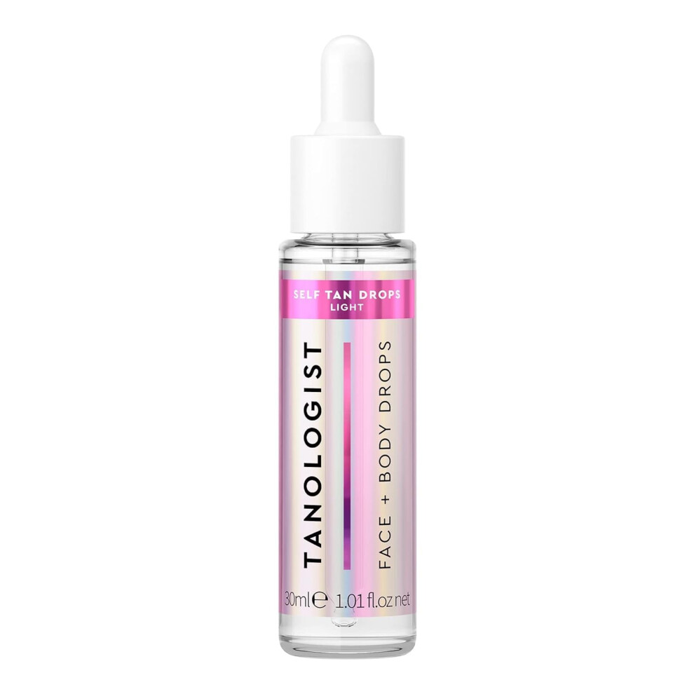 Tanologist Light Self Tan Drops (30 Ml) Add Self Tanning Drops To Skin Care For Sensitive Skin Dermatologist Approved Clean Ingredients & Vegan