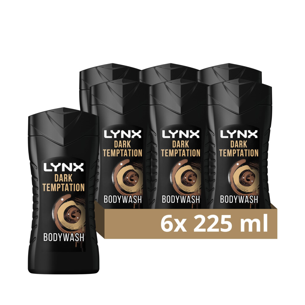 Lynx Dark Temptation Shower Gel 12 hours of irresistible smell 6x 225 ml-image-OPC-PMXVJCM-NEW