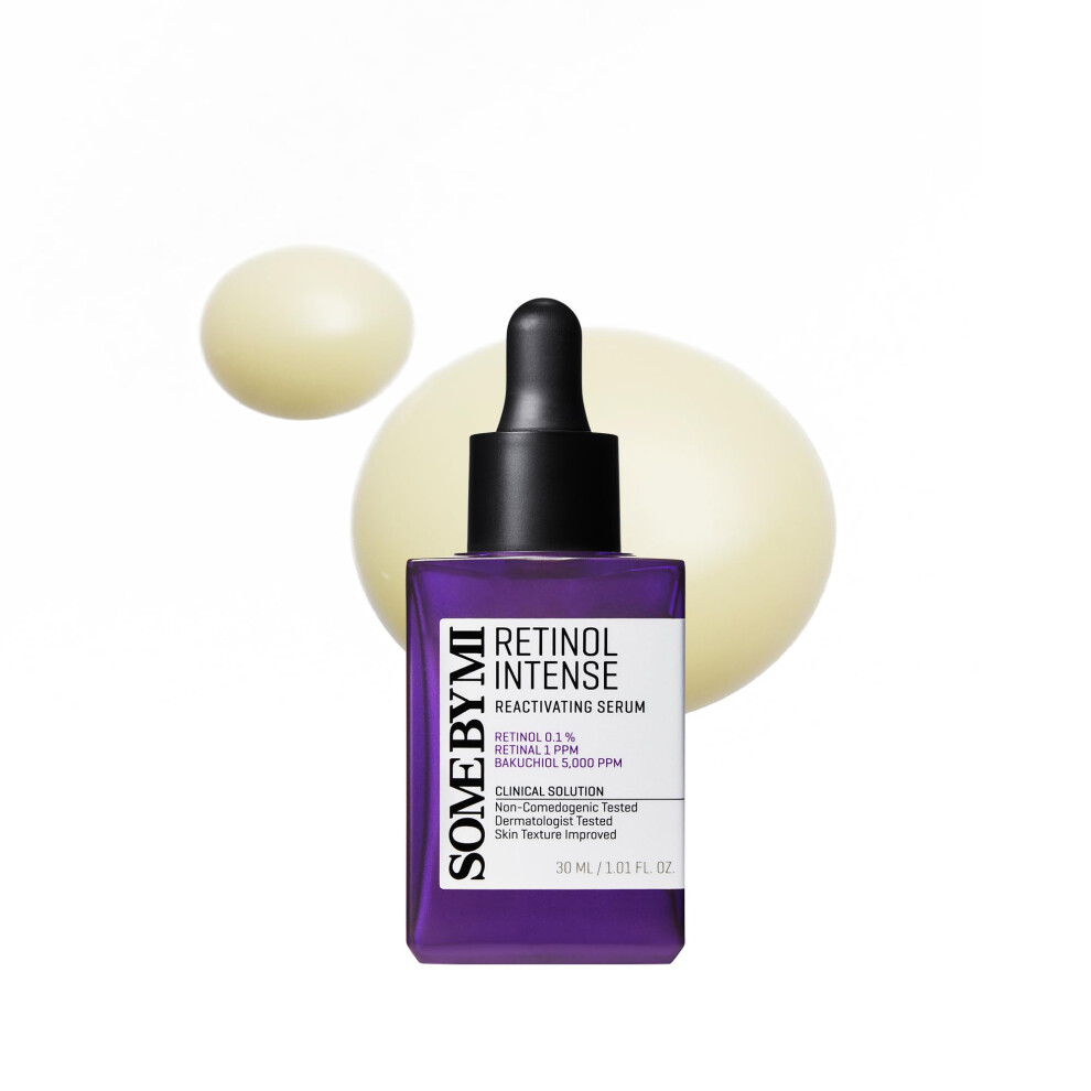 Some By Mi Retinol Intense Reactivating Serum 30Ml - Glow Bakuchiol & Niacinamide - Retinal & Retinol For Anti-Aging & Wrinkle Reduction