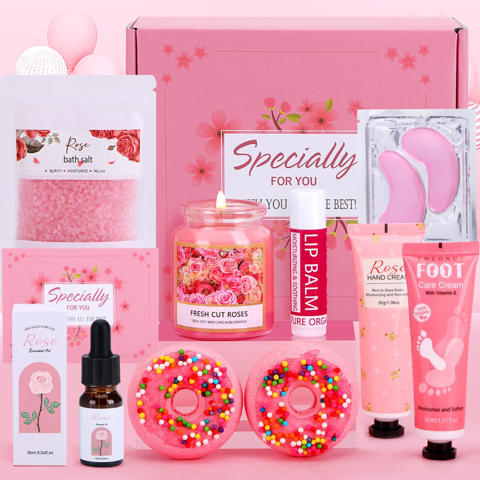 Tudou Birthday Gifts For Women,Pamper Gifts For Her, Happy Birthday Hampers For Best Friend Mum Wife Sister, Relaxation Ladies Gifts Care Package For Her