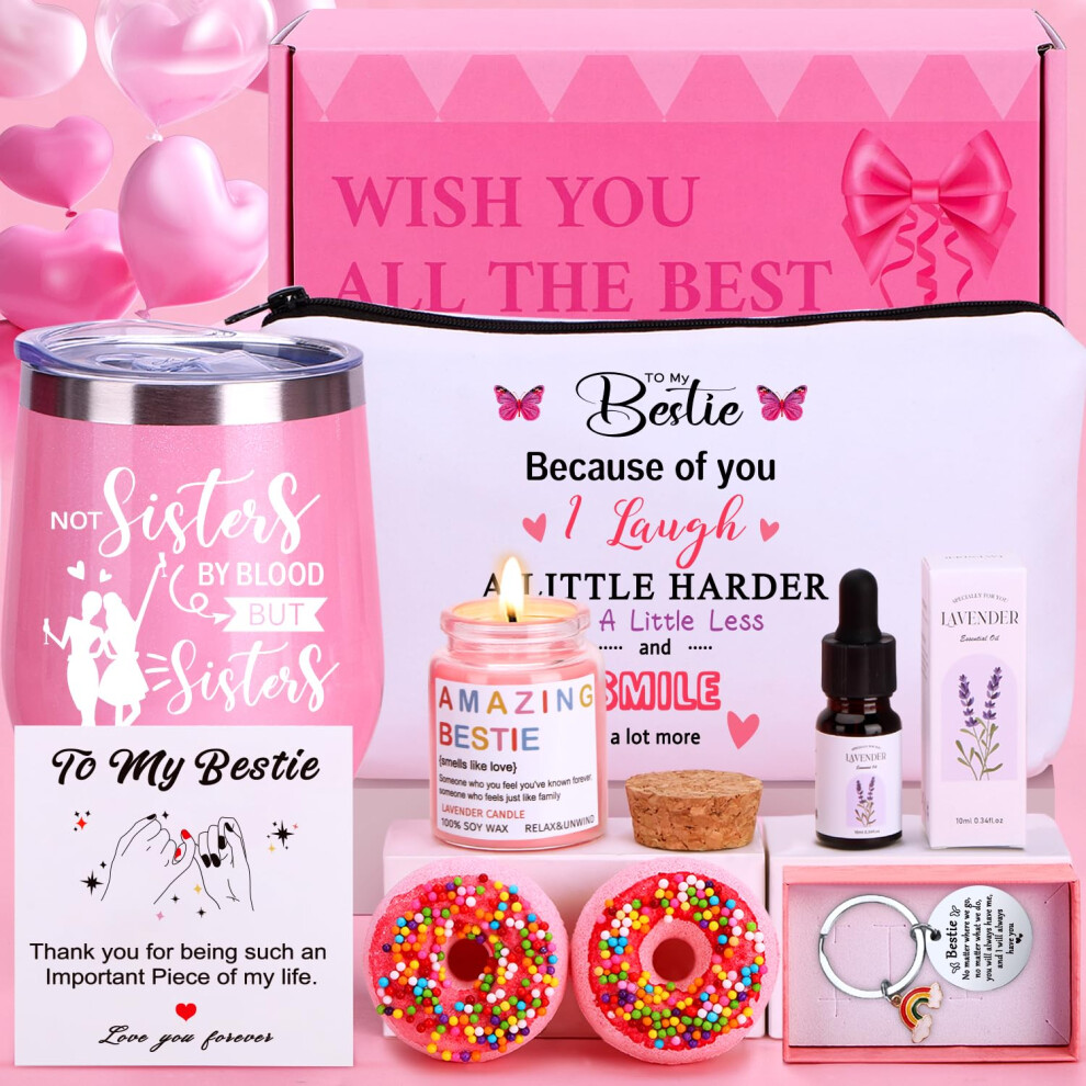 Tudou Birthday Gifts For Women Best Friend, Best Friend Bestie Gifts For Women, Friendship Pamper Hamper Relaxation Gifts Ladies Set Care Package Box,