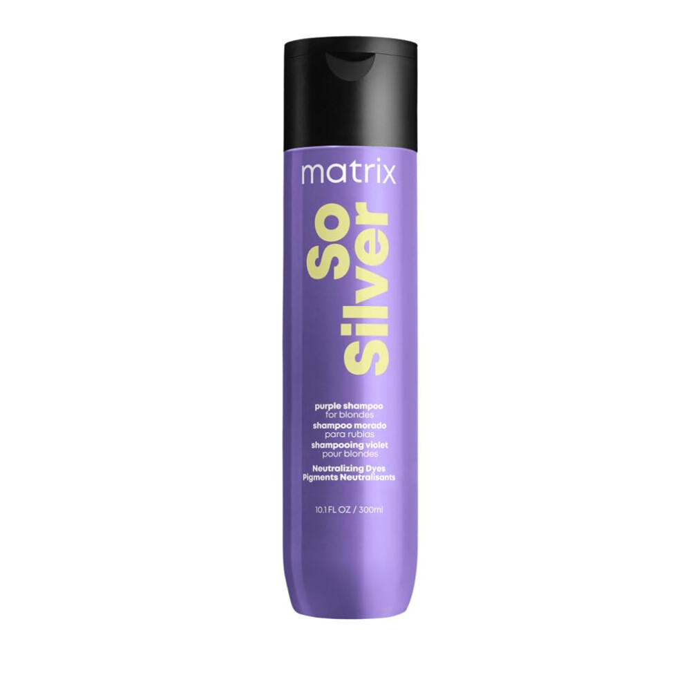 Matrix Hair Shampoo, For Blondes, Greys And Silvers, Tones + Neutralises, Total Results, So Silver, 300Ml