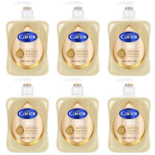 Carex Advanced Care Shea Butter Antibacterial Hand Wash, 3x More Moisturisers, Clean & Protect Hands, Bulk Buy, Pack of 6 x 500ml