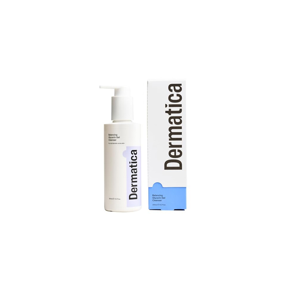 Dermatica Anti-Breakout Balancing Glycerin Gel Cleanser | Suitable For Acne Treatments I Clarifying Daily Cleanser For Removing Makeup | For Oily,