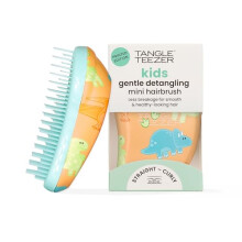 Tangle Teezer |The Original Mini Detangling Hairbrush | Palm Size Perfect for Kids & Travelling | Ideal for Wet & Dry Hair |Reduces Flyaways | Dino