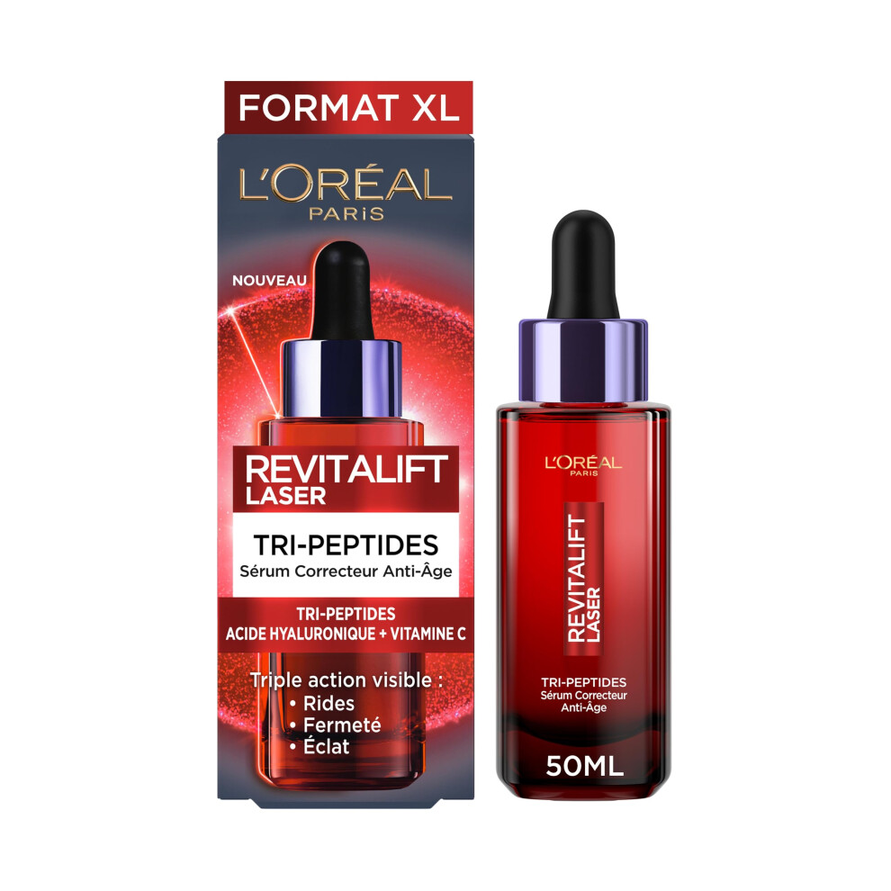 LâOrã©Al Paris L'or?Al Paris Revitalift Laser Tri-Peptides Age-Correcting Serum, Firms, Plumps And Evens The Skin, 50Ml