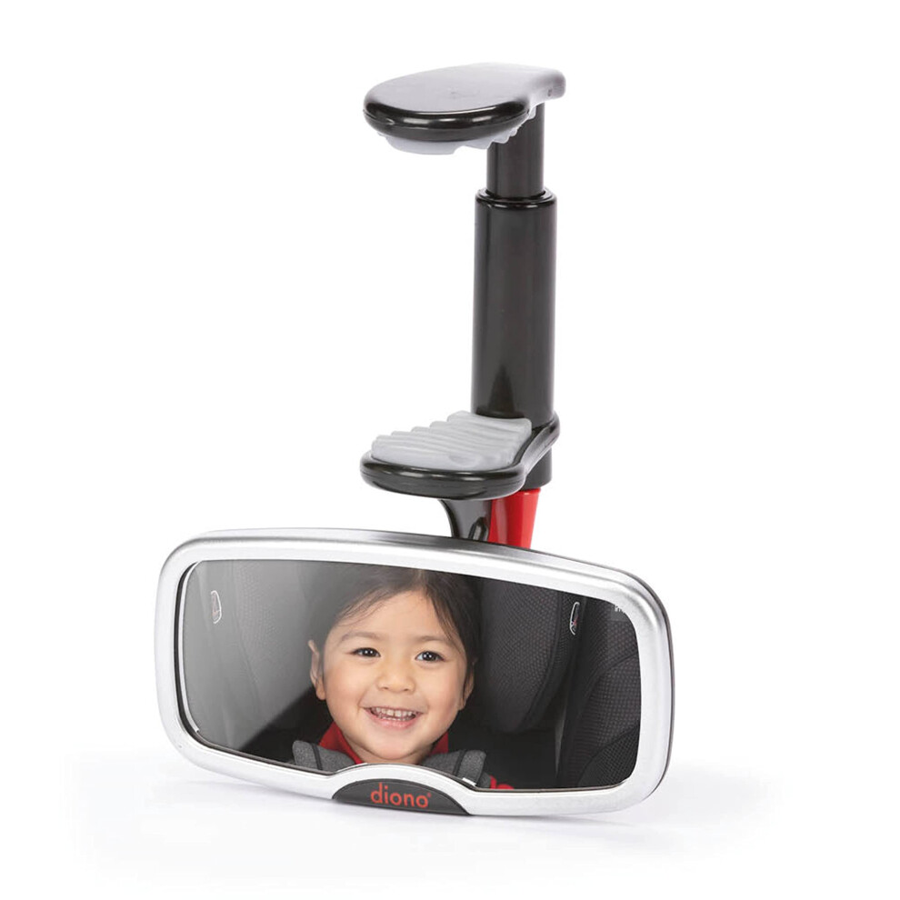 See Me Too Rear View Baby Mirror For Car, Fully Adjustable With Wide Crystal Clear View, Shatterproof, Crash Tested Diono
