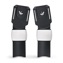 Bugaboo Car Seat Adapter for Fox, Lynx, and Buffalo Pushchairs, compatible with Bugaboo and Nuna Car Seats, Easy click-and-go system, Black
