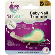 Nail Snail Baby Nail Care Kit. Baby Nail Care Set: Baby Nail Trimmer, File & Under Nail Cleaner. Ideal for Newborn, Infant and Toddler Nails. Safer