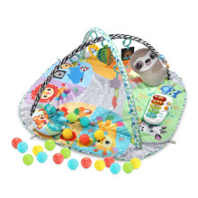 VTech 7-in-1 Touch & Feel Sensory Play Gym | Grow with Baby Developmental Gym | Suitable for Ages 0-24 Months, English Version