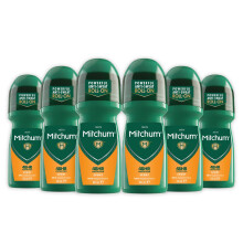Mitchum Men 48HR Protection Roll-On Deodorant and Antiperspirant (100ml) Sport, Dermatologist Tested (Pack of 6)