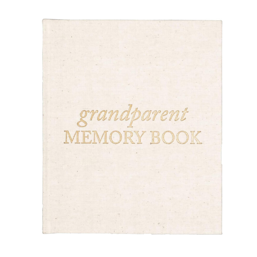 Duncan & Stone Paper Co. Ivory Grandparents Memory Book (Ivory) Capture Moments & Memories Between Grandparents And Grandchildren With Guided Prompts And