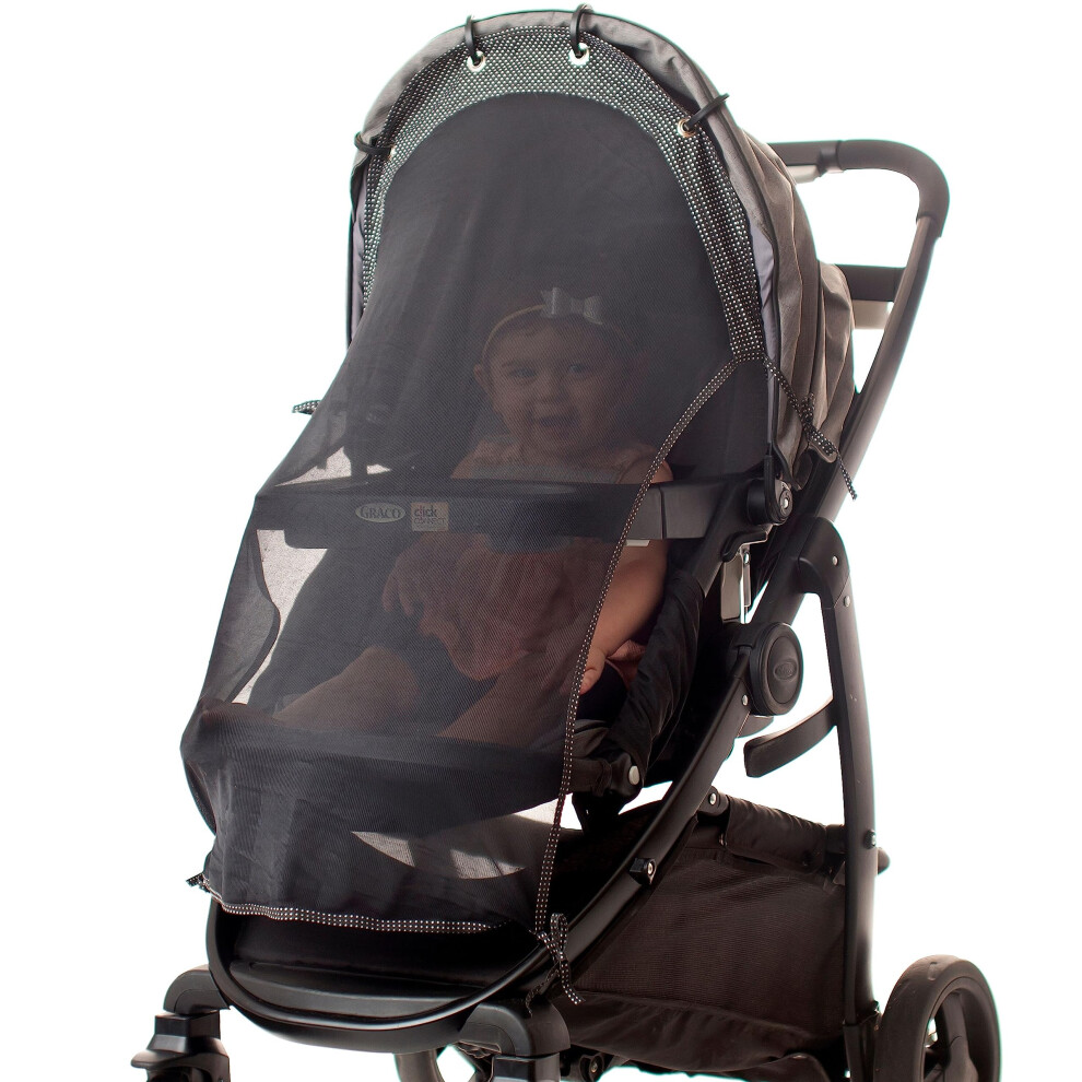Pushchair Sun Shade - Large See Through Pram Shade, Stroller Sun Shade, Pram Sun Shade, Pram Parasol, Sun Shield For Pushchair, Pram Umbrella Intimom