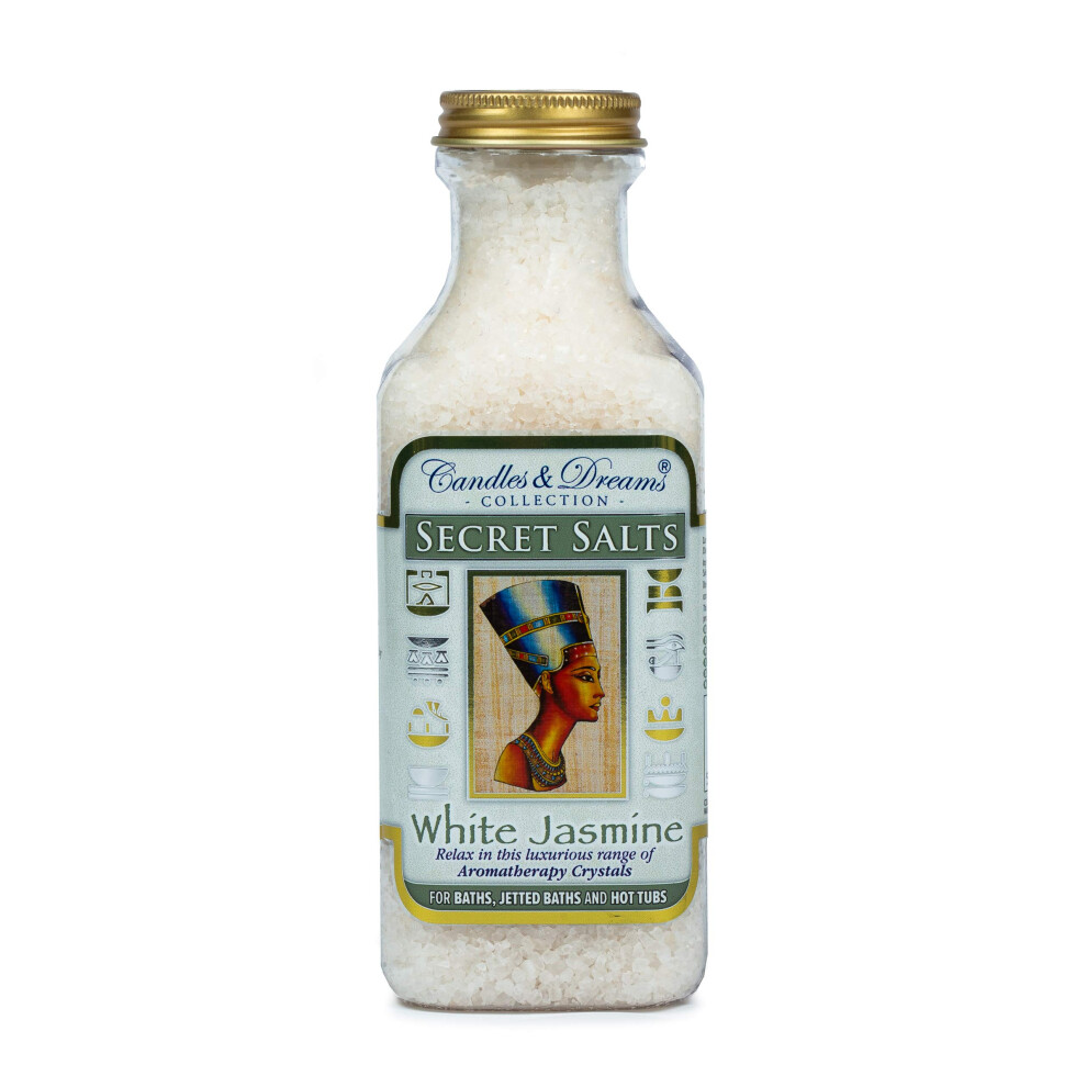 Candles And Dreams White Hot Tub Spa/Bath Aromatherapy Scents Crystals ( Jasmine) Vegan (500G)