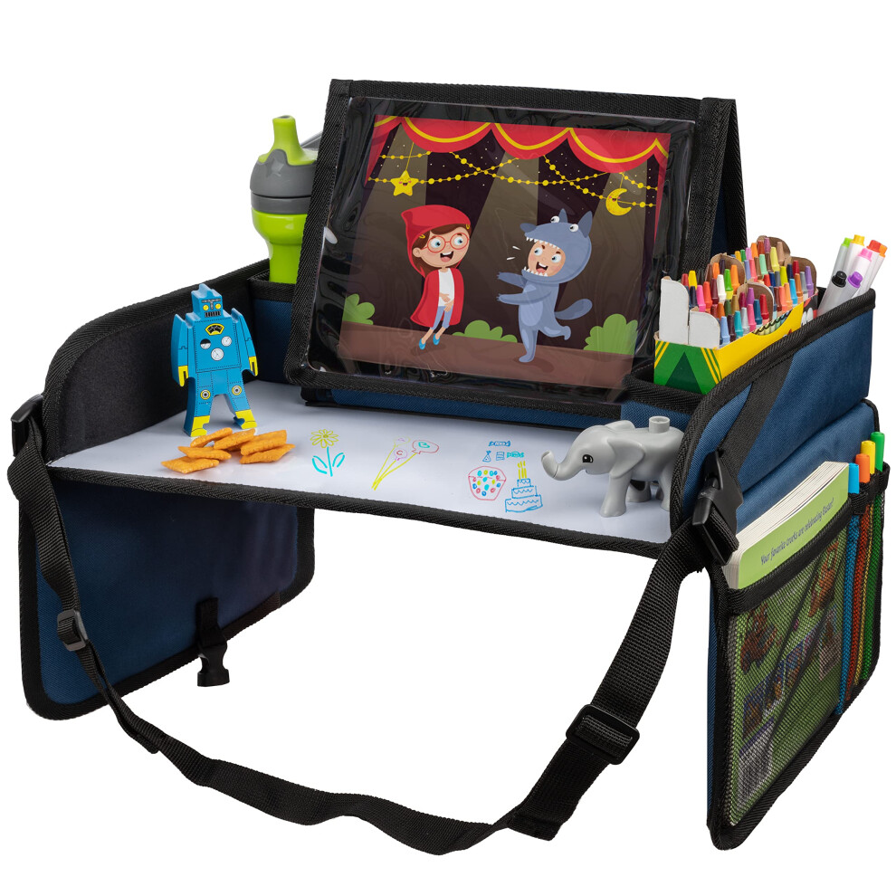 Kids Travel Tray For Toddler Car Seat, Travel Tray For Kids Car Seat, Lap Tray For Airplane, Travel Desk Essential Accessories, Carseat Lusso Gear