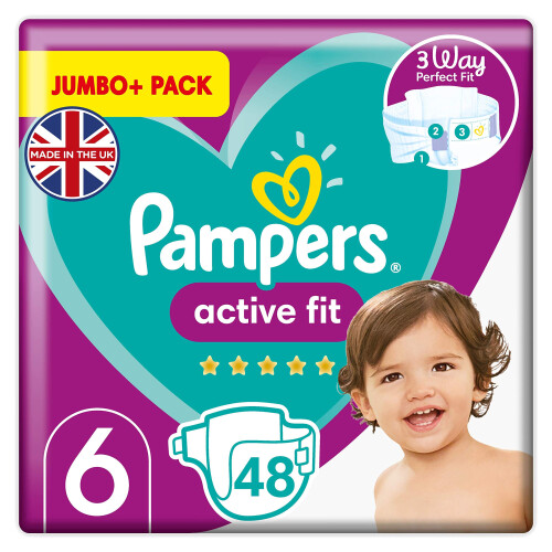 Pantene Pampers Active Fit, Size 6, 48 Count