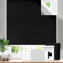 Digiroot Blackout Blind, 300x145cm Blackout Blinds Stick On, No Drill Temporary Blinds for Windows, Portable Blackout Blind for Bedroom, Nursery,