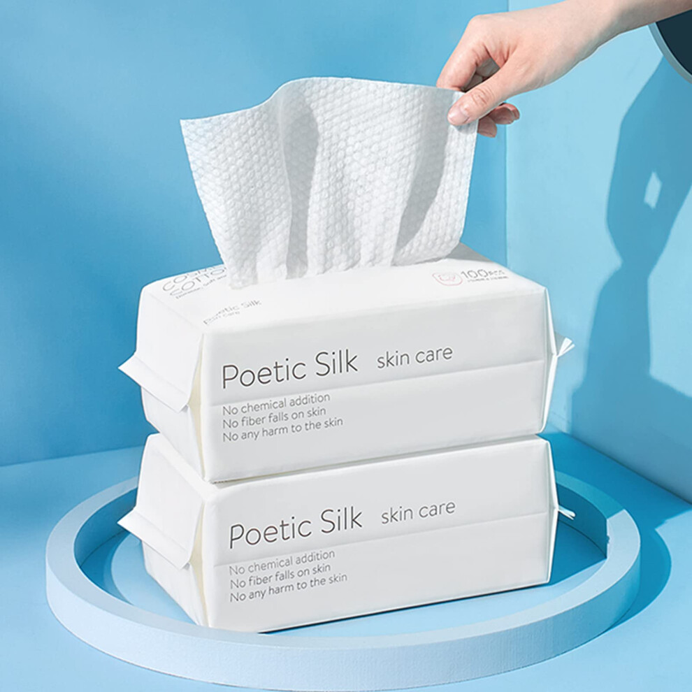 Disposable Face Towel, Facial Cotton Tissue For Sensitive Skin, Unscented And Ultra Soft Face Wipes, Cotton Dry Baby Wipes, Make-Up Remover Farsler